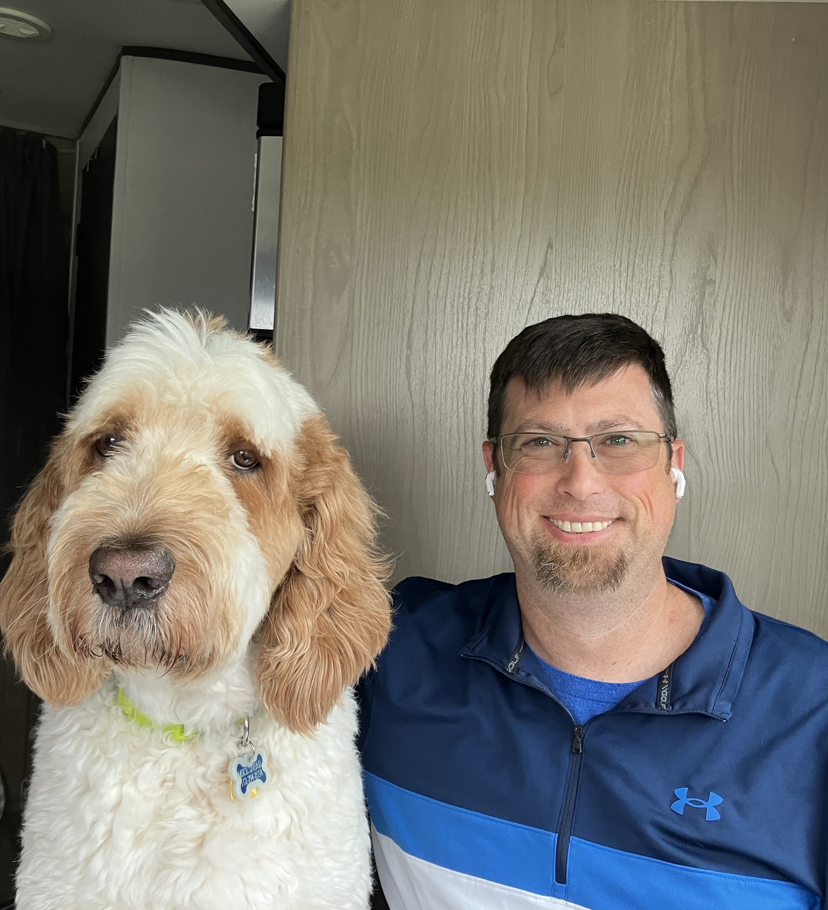 Mike & Astro — Canines Who Care therapy dog team