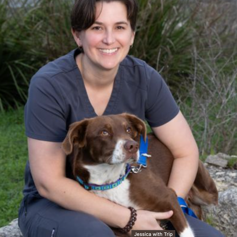 Jessica & Trip — Canines Who Care therapy dog team